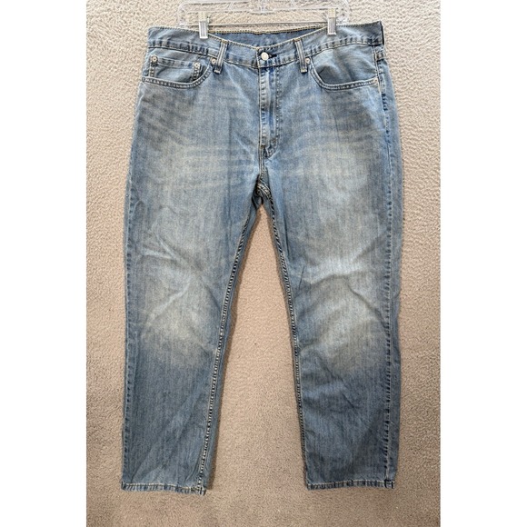 Levis 559 Jeans Mens 38x32 Blue Relaxed Straight Distressed Workwear Grunge * - Picture 1 of 13